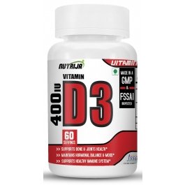 Buy Vitamin D3 400 IU Capsules Supplement in India