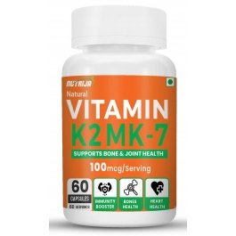 Buy Vitamin K2 MK7 Menaquinone 100mcg Capsules 